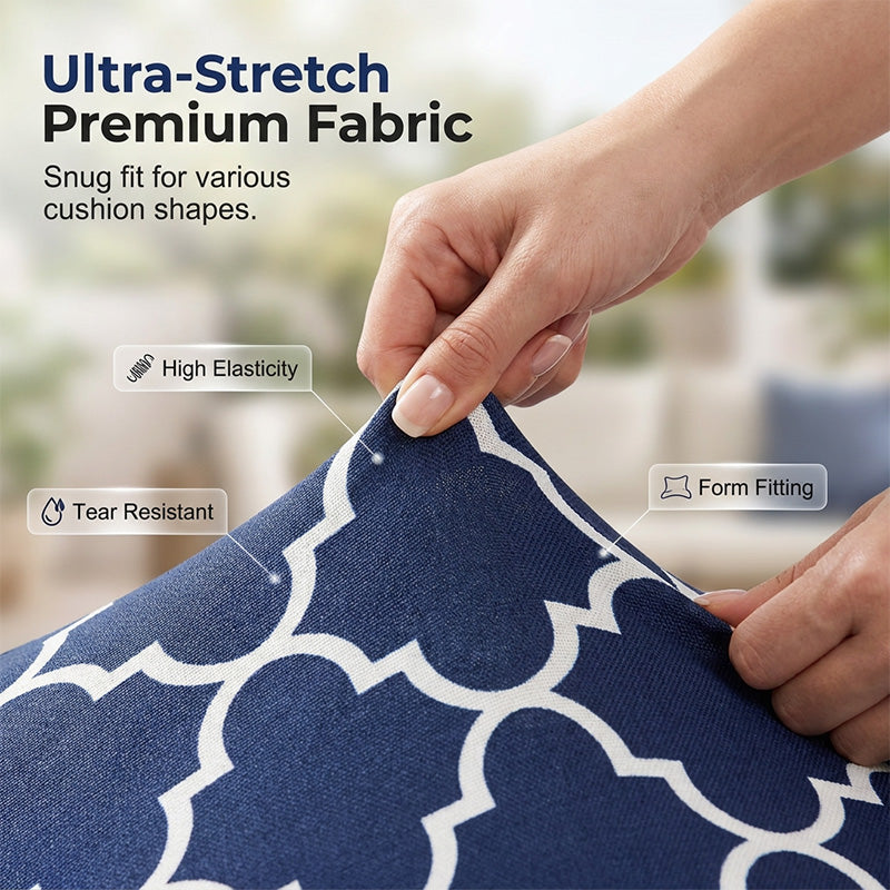 🪑🌿Patio Sofa Cushion Cover – Stretch, Water-Resistant ✨