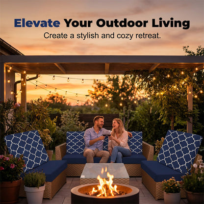 🪑🌿Patio Sofa Cushion Cover – Stretch, Water-Resistant ✨