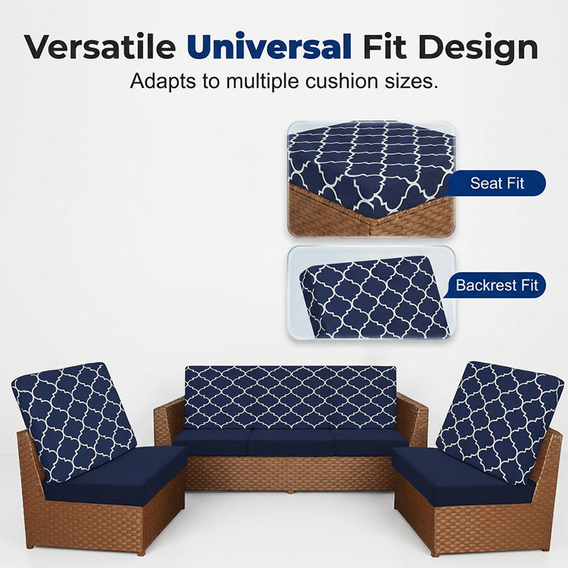 🪑🌿Patio Sofa Cushion Cover – Stretch, Water-Resistant ✨
