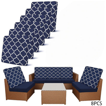 🪑🌿Patio Sofa Cushion Cover – Stretch, Water-Resistant ✨