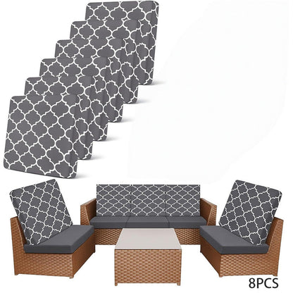 🪑🌿Patio Sofa Cushion Cover – Stretch, Water-Resistant ✨