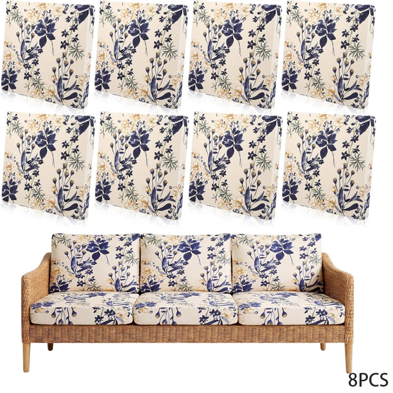 🪑🌿Patio Sofa Cushion Cover – Stretch, Water-Resistant ✨