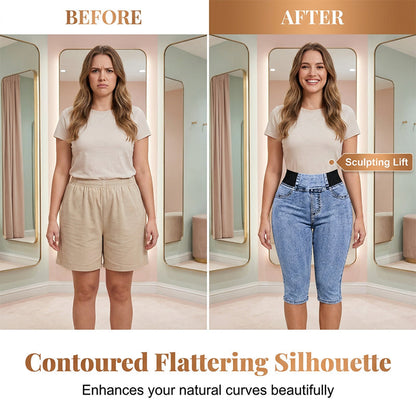 🏆LAST DAY SALE 56% OFF🔥Women’s High Waisted Denim Capri– Slimming Stretch Cropped Jeans✨