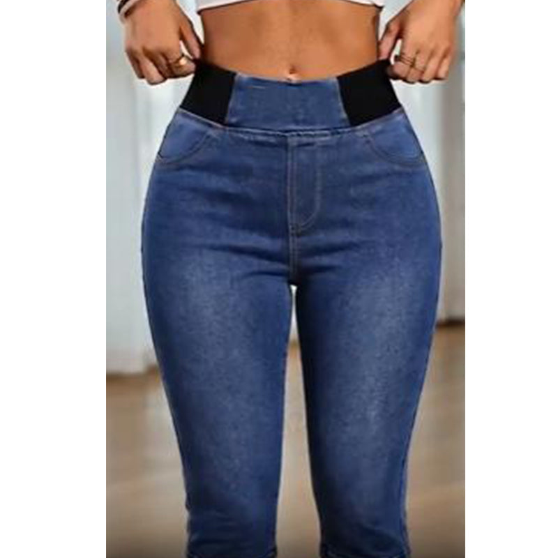 🏆LAST DAY SALE 56% OFF🔥Women’s High Waisted Denim Capri– Slimming Stretch Cropped Jeans✨