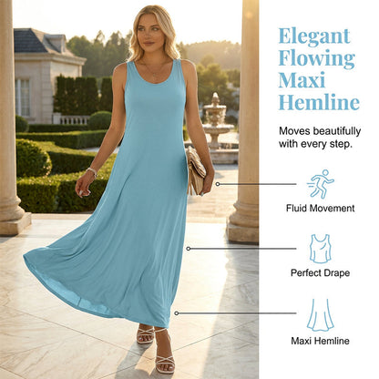 👗✨Damen Ärmelloses Freizeit-Tankkleid – Figurschmeichelnd & Den ganzen Tag bequem☀️