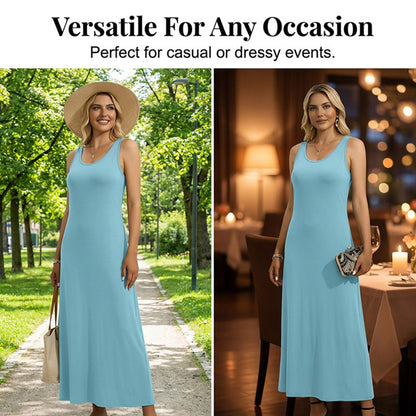👗✨Damen Ärmelloses Freizeit-Tankkleid – Figurschmeichelnd & Den ganzen Tag bequem☀️