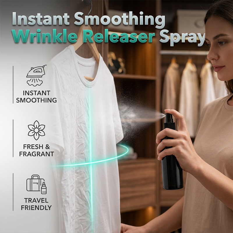 🥳2026 HOT SALE🥳💞50K+ SOLD!👔❤️‍🔥 50% OFF! Instant Smoothing Wrinkle Releaser Spray
