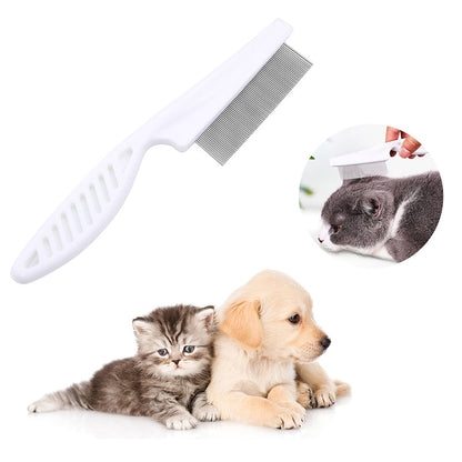🐾 1 KAUFEN, 1 GRATIS! 🛁 Multifunktionaler Tierpflegekamm – Feine Edelstahlzinken – Entfernt Tränenflecken, Flöhe & Verfilzungen – sanft zur Haut, effektiv für Katzen und Hunde ✨🐶