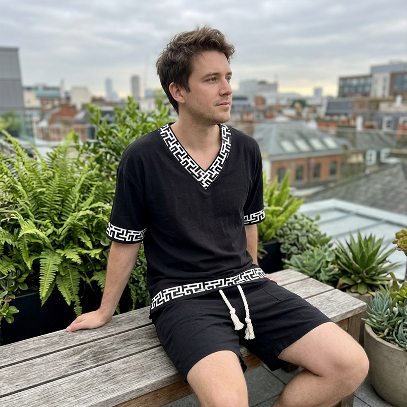 👕☀️Men's Casual Top & Shorts 2-Piece Set– Effortless Comfort & Style 🔥