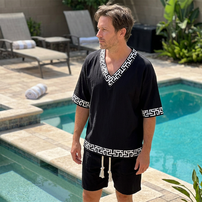 👕☀️Men's Casual Top & Shorts 2-Piece Set– Effortless Comfort & Style 🔥