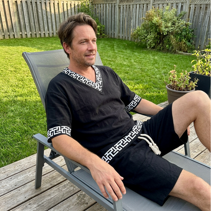 👕☀️Men's Casual Top & Shorts 2-Piece Set– Effortless Comfort & Style 🔥