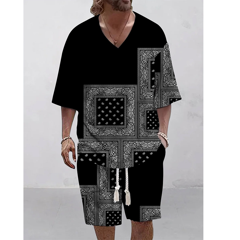 👕☀️Men's Casual Top & Shorts 2-Piece Set– Effortless Comfort & Style 🔥