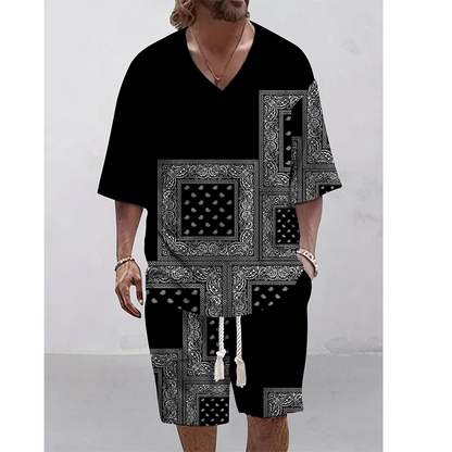 👕☀️Men's Casual Top & Shorts 2-Piece Set– Effortless Comfort & Style 🔥