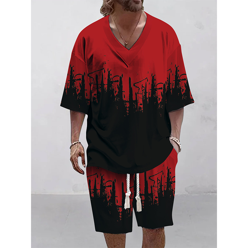 👕☀️Men's Casual Top & Shorts 2-Piece Set– Effortless Comfort & Style 🔥