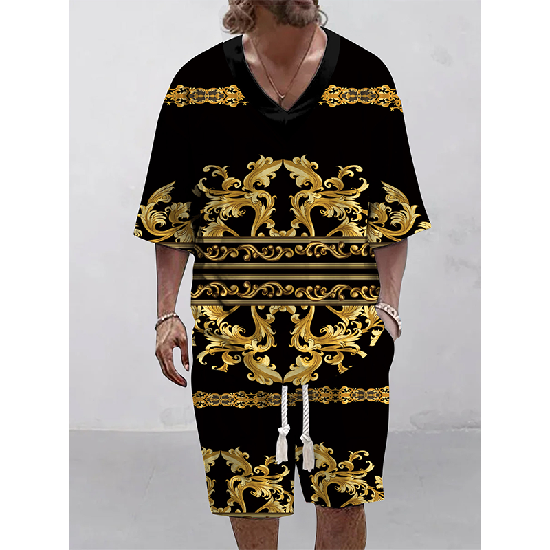 👕☀️Men's Casual Top & Shorts 2-Piece Set– Effortless Comfort & Style 🔥