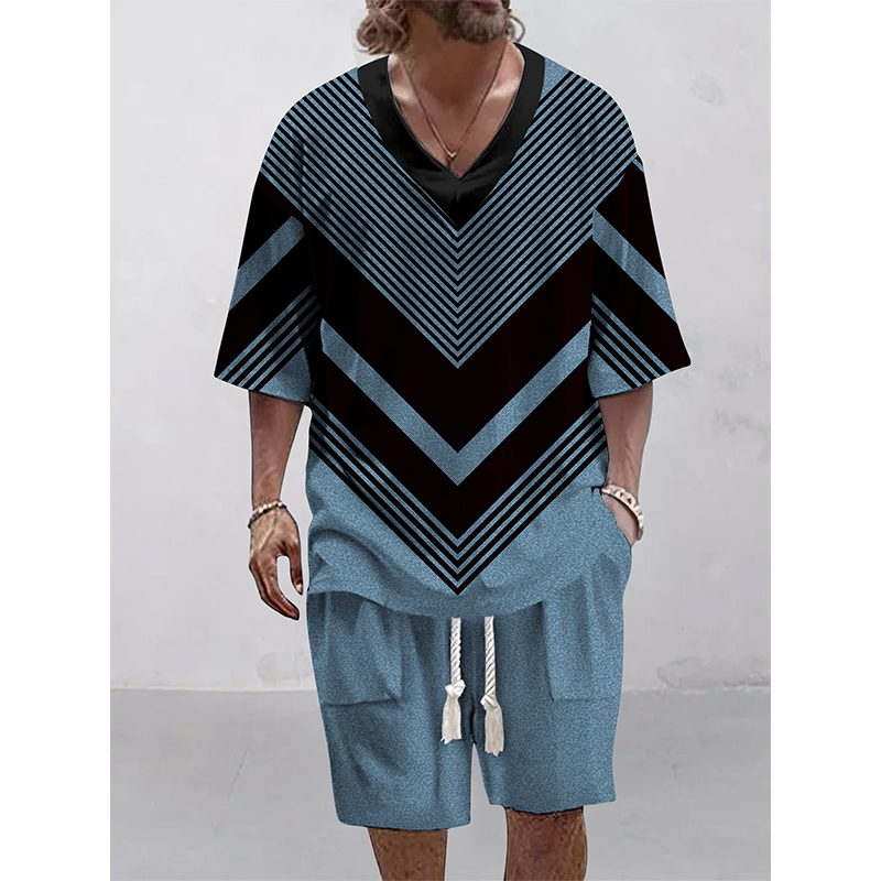 👕☀️Men's Casual Top & Shorts 2-Piece Set– Effortless Comfort & Style 🔥