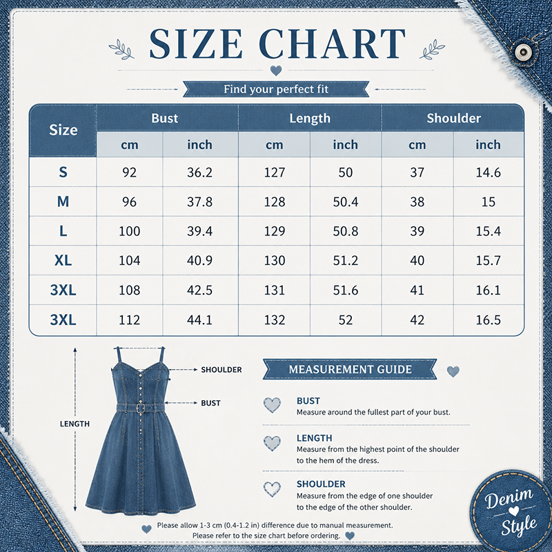 👗✨Women's Vintage Denim Maxi Dress – Effortless Everyday Chic🔥