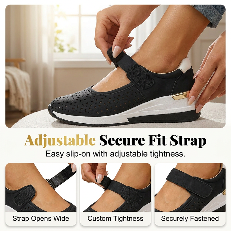 👟✨Women's Breathable Cutout Platform Shoes – All-Day Comfort & Style🔥
