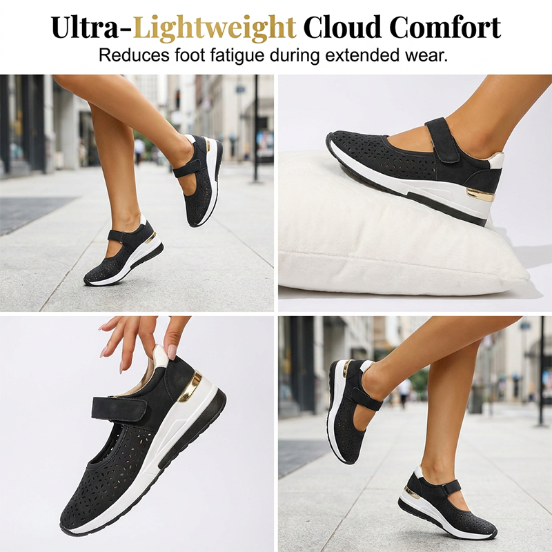 👟✨Women's Breathable Cutout Platform Shoes – All-Day Comfort & Style🔥