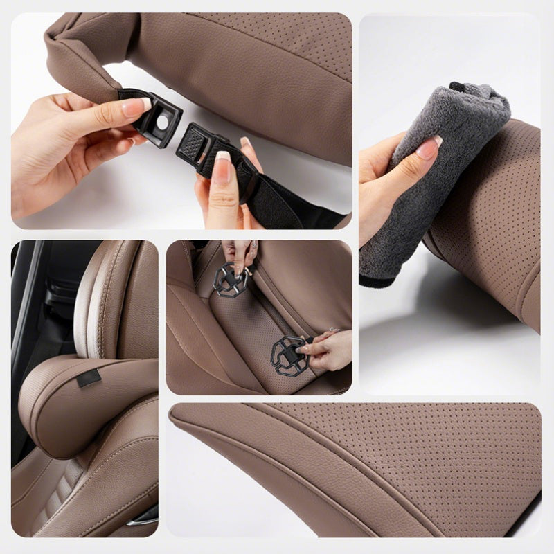 🥳2026 HOT SALE🥳💞50K+ SOLD!💥🚗✨ Flash Sale 55% Off!Ergonomic Headrest And Lumbar Support Set For Car Seats