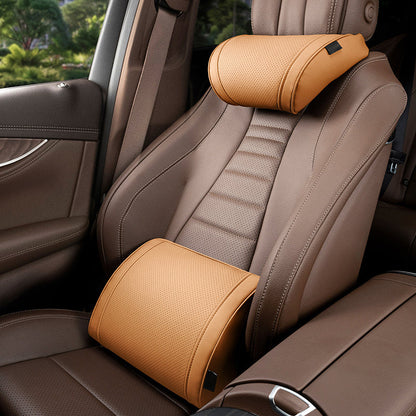 🥳2026 HOT SALE🥳💞50K+ SOLD!💥🚗✨ Flash Sale 55% Off!Ergonomic Headrest And Lumbar Support Set For Car Seats