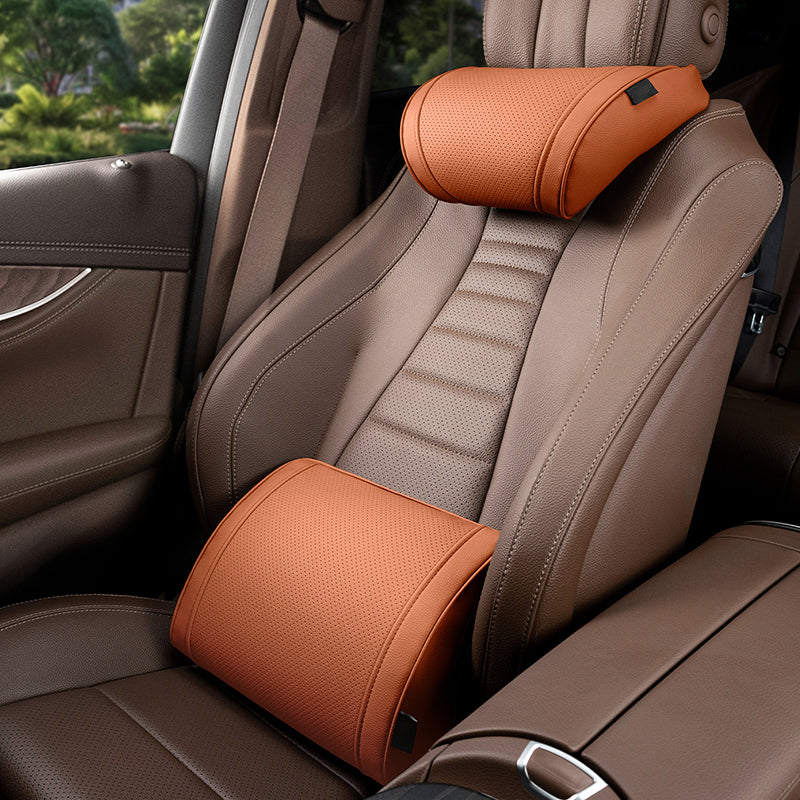 🥳2026 HOT SALE🥳💞50K+ SOLD!💥🚗✨ Flash Sale 55% Off!Ergonomic Headrest And Lumbar Support Set For Car Seats