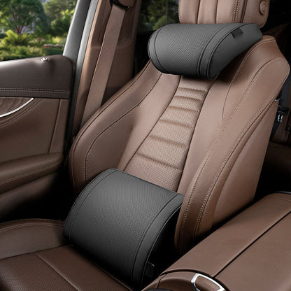 🥳2026 HOT SALE🥳💞50K+ SOLD!💥🚗✨ Flash Sale 55% Off!Ergonomic Headrest And Lumbar Support Set For Car Seats