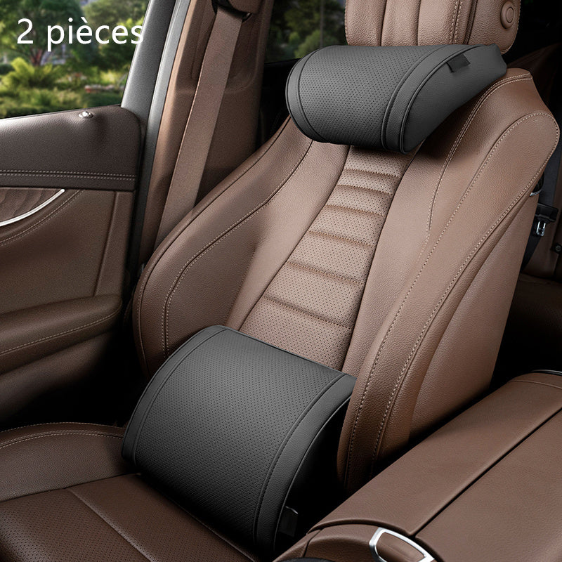 🥳2026 HOT SALE🥳💞50K+ SOLD!💥🚗✨ Flash Sale 55% Off!Ergonomic Headrest And Lumbar Support Set For Car Seats