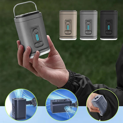 ⏳Time-Limited Special⏰Rechargeable Camping Air Pump – LED Light & Fast Inflation – Compact & Portable – Perfect For Airbeds, Pools Or Tires 🔋✨