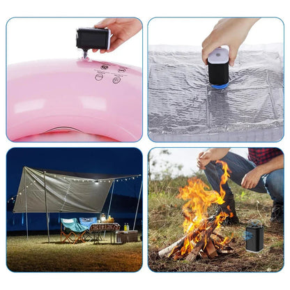 ⏳Time-Limited Special⏰Rechargeable Camping Air Pump – LED Light & Fast Inflation – Compact & Portable – Perfect For Airbeds, Pools Or Tires 🔋✨