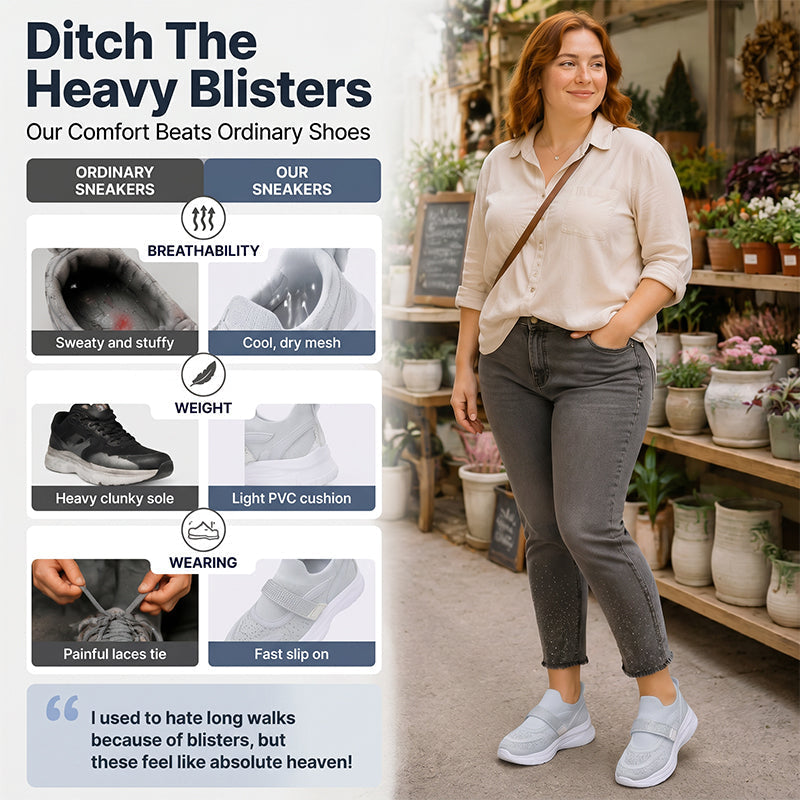 ✨Women’s Breathable Mesh Casual Sneakers – Lightweight Comfort All-Day Wear👟