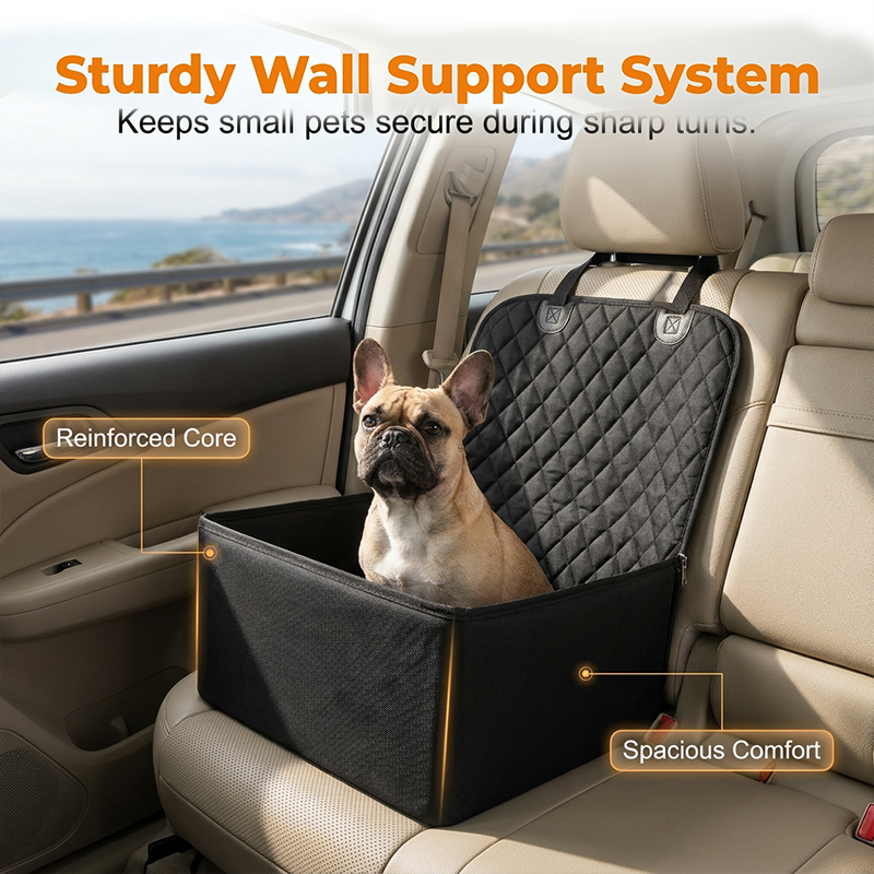 🐶🚗Convertible Car Pet Seat Cover and Booster Dog Basket – Keep Your Dog Safe & Your Car Clean✨