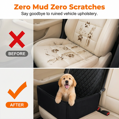🐶🚗Convertible Car Pet Seat Cover and Booster Dog Basket – Keep Your Dog Safe & Your Car Clean✨