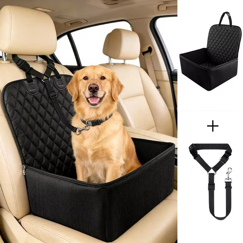 🐶🚗Convertible Car Pet Seat Cover and Booster Dog Basket – Keep Your Dog Safe & Your Car Clean✨