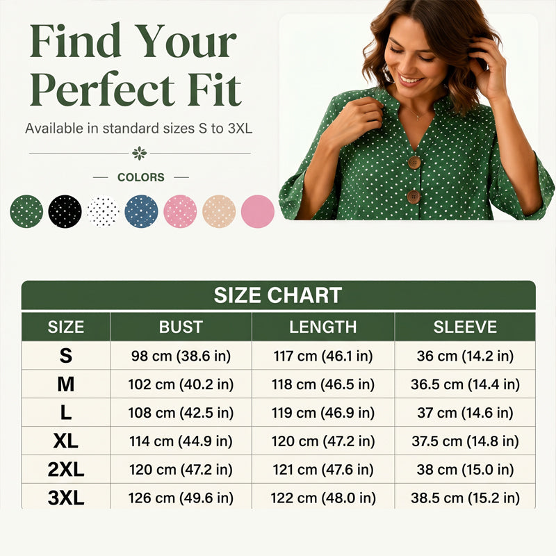 👗Damen-Sommerkleid mit Tupfen und Rüschenärmeln – Mühelos schick & Figurschmeichelnd ✨