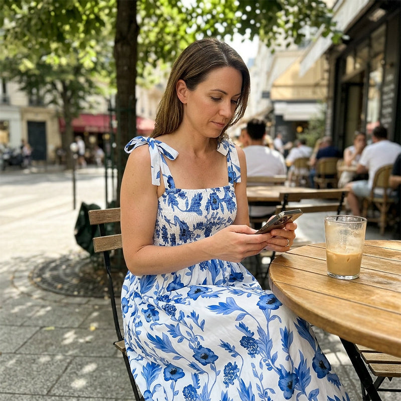 🌸Women's Summer Elegant Floral Strap Dress – Effortless Summer Resort Style ✨