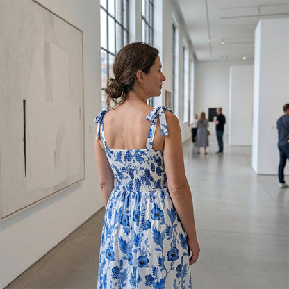 🌸Women's Summer Elegant Floral Strap Dress – Effortless Summer Resort Style ✨