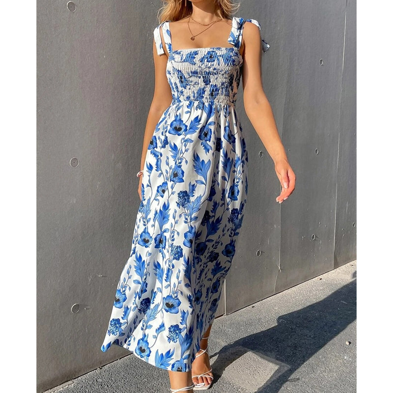 🌸Women's Summer Elegant Floral Strap Dress – Effortless Summer Resort Style ✨