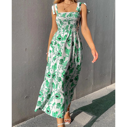 🌸Women's Summer Elegant Floral Strap Dress – Effortless Summer Resort Style ✨