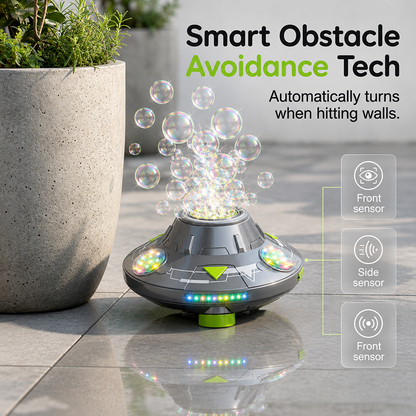 📢📢50% OFF !! ⏰Smart Rotating UFO Bubble Machine – Magical Outdoor Fun For Kids✨