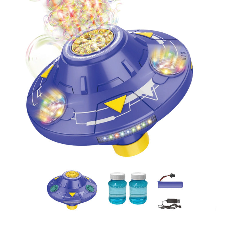 📢📢50% OFF !! ⏰Smart Rotating UFO Bubble Machine – Magical Outdoor Fun For Kids✨