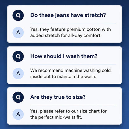 👖 Damen High-Waist Wide-Leg Jeans – Schmeichelhafte Vintage-Passform aus Denim ✨