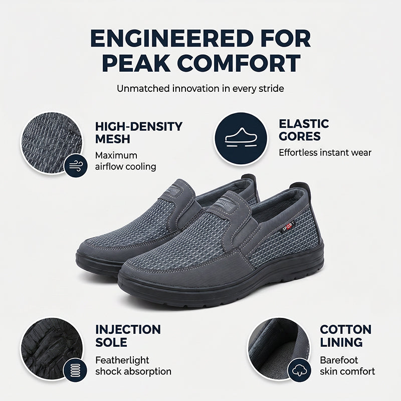 👟Men’s Breathable Slip-On Casual Shoes – Lightweight Everyday Comfort Sneakers ✨