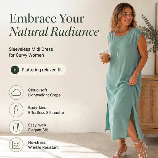 ⌛Limited-time offer👗Women's Summer Sleeveless Side Slit Dress– Flowy Holiday Dress☀️