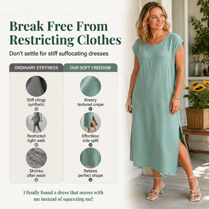⌛Limited-time offer👗Women's Summer Sleeveless Side Slit Dress– Flowy Holiday Dress☀️