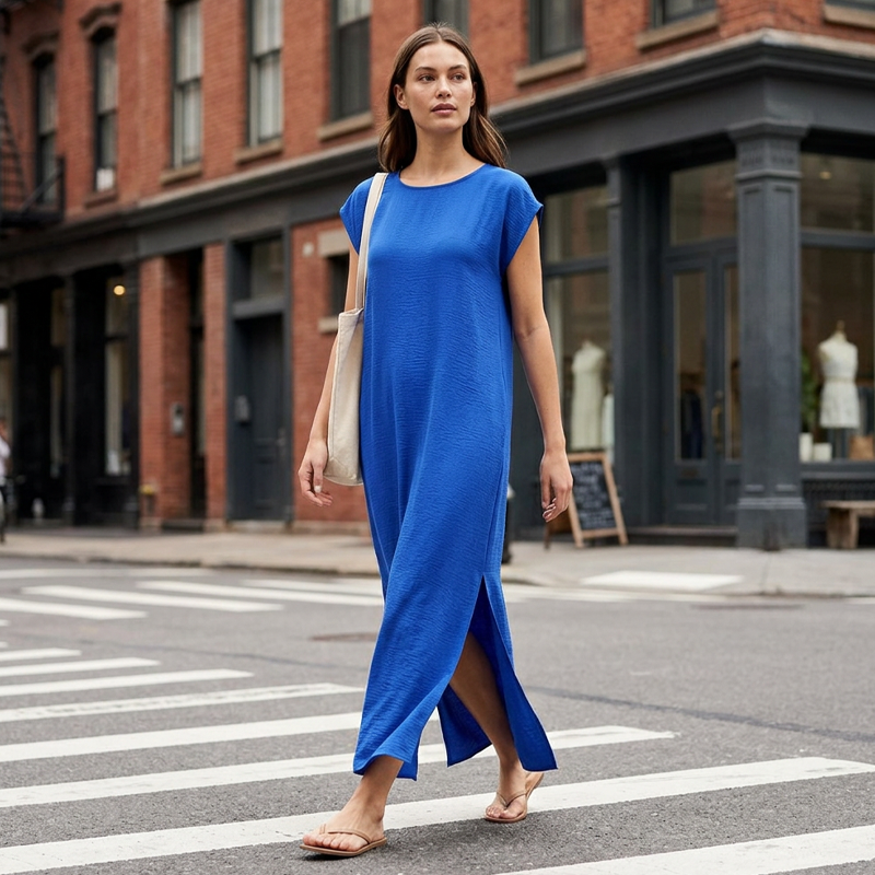 ⌛Limited-time offer👗Women's Summer Sleeveless Side Slit Dress– Flowy Holiday Dress☀️