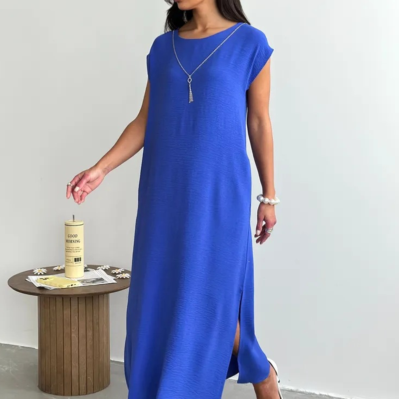 ⌛Limited-time offer👗Women's Summer Sleeveless Side Slit Dress– Flowy Holiday Dress☀️