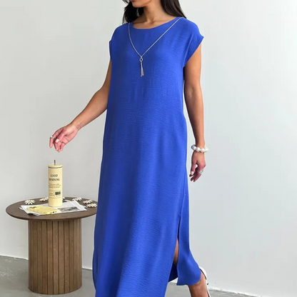 ⌛Limited-time offer👗Women's Summer Sleeveless Side Slit Dress– Flowy Holiday Dress☀️