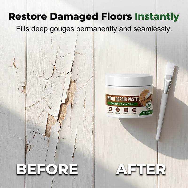 🥳2026 HOT SALE🥳💞50K+ SOLD!🛡️🪑 50% OFF! Furniture & Floor Repair Paste – Works on tables, cabinets & wooden floors. Covers scuffs & peeling. No more ugly scratches! 🏠✅