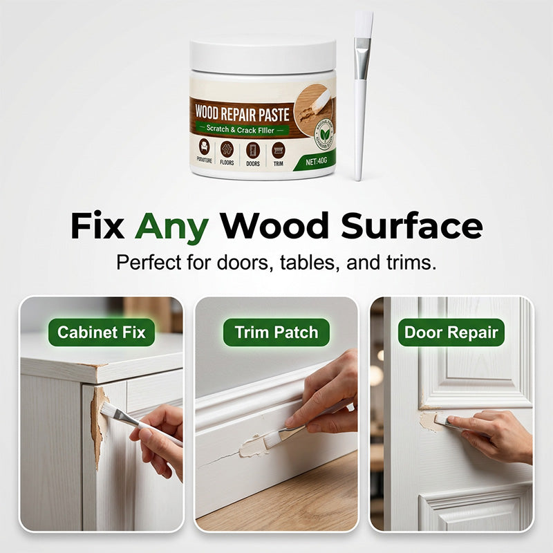 🥳2026 HOT SALE🥳💞50K+ SOLD!🛡️🪑 50% OFF! Furniture & Floor Repair Paste – Works on tables, cabinets & wooden floors. Covers scuffs & peeling. No more ugly scratches! 🏠✅